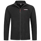  Geographical Norway Falun Herren Fleece Jacke Full Schwarz Gr. XL