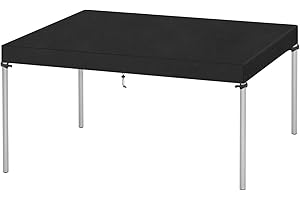 VANSHEIM Copertura per Tavolo da Giardino per Tavolino Telo Copri Tavolo per Esterno Tavolo Campeggio Pieghevole Copertura Mobili da Giardino Impermeabile Antivento 420D Tessuto Oxford 120x70x15cm