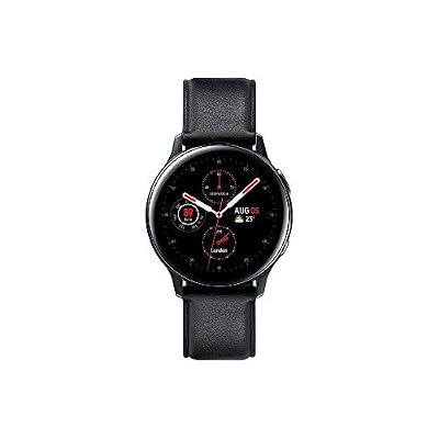 Samsung - Montre Galaxy Watch Active 2 - Acier 40 mm - Noir Diamant - Version Française