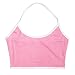 VANKER Summer Strappy Casual Sports Bustier Bra Vest Crop Tank Top Sleeveless Blouse Pink M