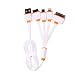 Produktbild iPhone Kabel, Timorn Multi USB Ladegerät 4 in 1 Mehrere USB kabel Adapter Stecker mit 8 Pin Beleuchtung / 30 Pin / Micro USB 2.0 / Micro USB 3.0 Anschlüsse für iPhone 6, 5, 5S, USB Micro für Samsung Galaxy S6 S5 S4, Anmerkung 3, Energien Bank Tragbare Ladegerät und mehr (Orange)