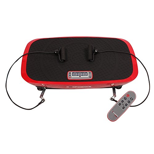 Confidence VibeSlim Vibration Fitness Trainer Plate w/ Straps + Remote Control