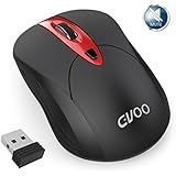 Wireless Mouse, Gvoo 2.4G Noiseless Silent USB Mouse With Adjustable DPI 1000/1500/2000 Nano Receiver 4 Buttons Long Range Optical Cordless Mouse for PC Windows Mac Linux Vista Tablet Computer
