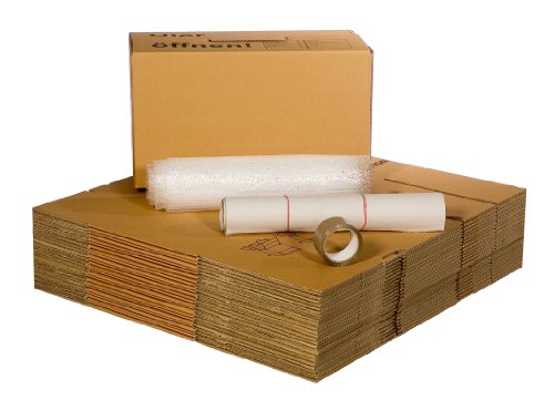 1 Umzugskomplettpaket (1 bis 2-Zimmer-Wohnung) mit 20 Umzugskartons Profi + Luftpolsterfolie + Seidenpapier + Klebeband - 2