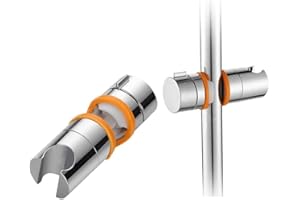 HAIRSTORE Soffione doccia regolabile per barra scorrevole, staffa per doccia universale 19-25 mm, rotazione a 360 gradi, per spruzzatori