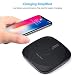 Produktbild Qi Wireless Charger Schnellladestation | Kabelloses Platz Ladestation Tragbar Fast Induktiv Universal Drahtloses Ladegerät 10W | für alle Gerät Tragbares Pad für Iphone XS / XS Max / XR (Schwarz)