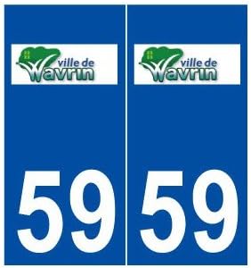 59 wavrin Sticker Plate Logo Stickers City