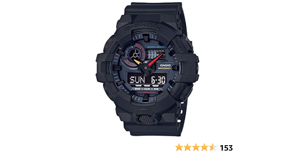 Casio G-Shock Men's Analog-Digital GA700BMC-1A Watch Black : Amazon.it: Moda
