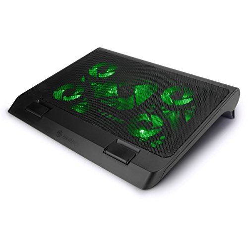 ENHANCE CPU Laptop Kühler - Gaming Cooling Pad Ständer mit LED Effekt & modernem, extrem leisem 2550 RPM Lüfter, Höhenverstellbar & USB-Anschluss, ideal für 17-Zoll-Laptops - Grün ENHANCE CPU Laptop Kühler - Gaming Cooling Pad Ständer mit LED Effekt & modernem, extrem leisem 2550 RPM Lüfter, Höhenverstellbar & USB-Anschluss, ideal für 17-Zoll-Laptops - Grün