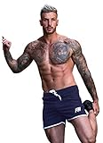 Bolsillos con cremallera para guardar objetos como teléfonos y llaves de casilleros. Los shorts con cremallera también son ideales para las vacaciones, ya que la mayoría de los shorts no tienen bolsillos seguros.