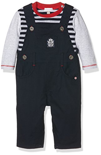 Absorba Baby Boys' Petit Loup De Mer Dungarees, Blue-Bleu (Marine), 0-3 Months