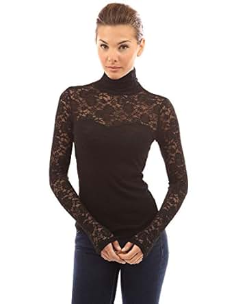 Aliexpress.com : Buy Women Sheer Mesh Floral Crochet Lace