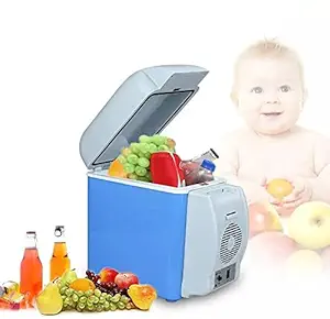LAIKO Portable 12V 7 L ABS Multi-Function Auto Car || Mini Fridge || Travel Refrigerator Home Cooler Freezer, Warmer for Travel Lover, Long Journey And Trip