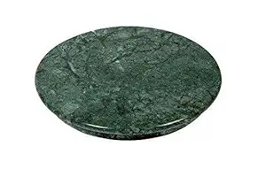 Handy Creation Green Color Marble Chakla/Marble Roti Maker/Marble Rolling Board,Large Size 10 inch (25cm)