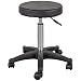 Produktbild Arbeitshocker mit runden Sitz HEIDI-K, höhenverstellbar 50 bis 70 cm, 360° drehbar, 5 Rollen, schwarz