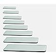 My Shopfittings Clear Heavy Duty Tempered Glass Shelf Toughened Glass Shelves Panel Storage Sheet Shelving Display Bathroom Shelves 50 PLUS SIZES (30CM X 20CM OR (12 X 8) INCH)