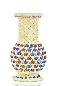 Ranjanakashi Handmade Washable Unbreakable Decorative Unique Design Flower Pot/vase for Home and Offices (23 inch) (Cream)