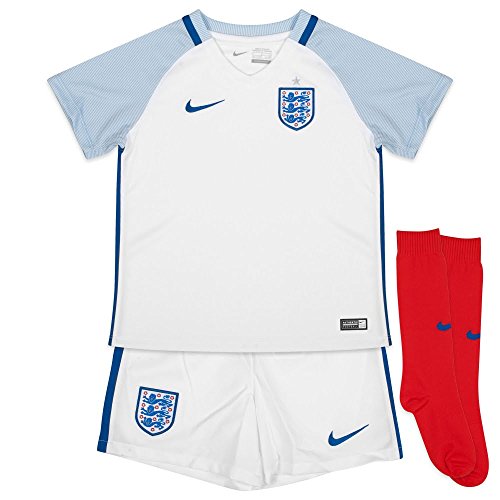 Nike Kinder Trikot England Minikit Home EM 2016 Kinder, weiß/ hellblau, S – 104/110 cm, 724576-100