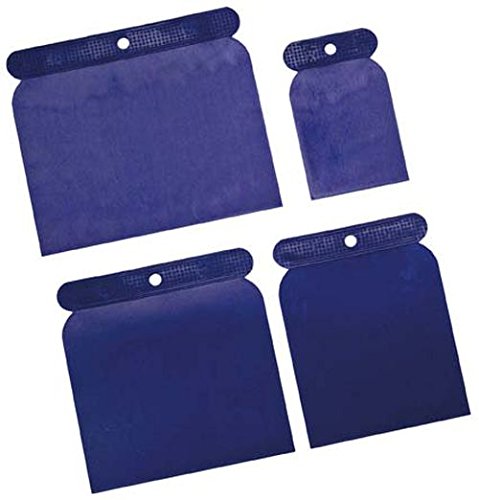 Kraftmann Japan-Spachtel-Set, Kunststoff, 50 / 80 / 100 / 120 mm, 4-teilig, 1634