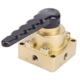 3-Positionen-4-Wege-Ausführung, Metallhebel, Hochdruck, zur Luftstromsteuerung in der Industrie für pneumatische Anlagen.