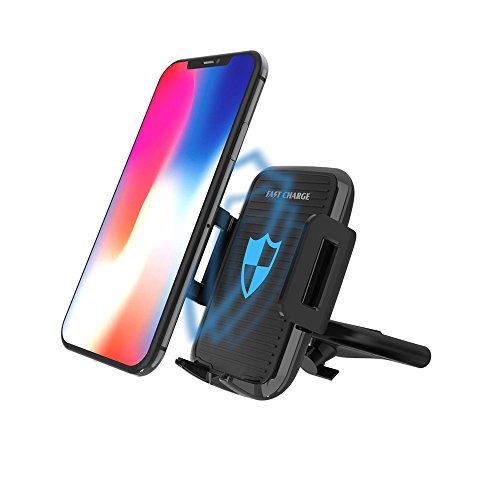 Car Fast Wireless Standard Charge Mount For All Qi-Enabled Phones Qi Wireless Car Charger Phone Holder For Iphone Xs Xs Max Xr / Note8 S8 S9 I8 X 8P