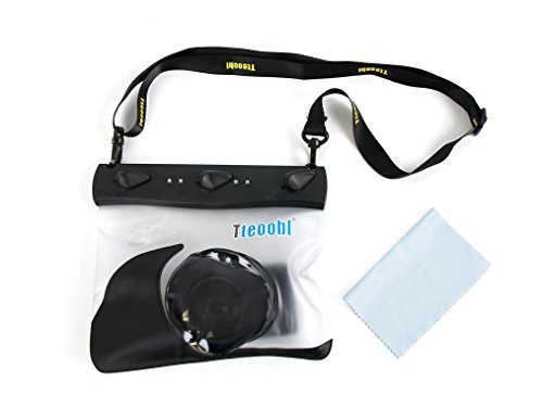 DURAGADGET Housse   tui de protection r  sistant    l eau et herm  tique noire - acc  s d  clencheur   tour de cou r  glable - pour appareils photos Nikon Coolpix AW110  AW120  S9600  S9700   P340