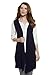 Produktbild GINA_LAURA Damen | Lange Weste aus Strick | Strickjacke mit Taschen | Cardigan Ärmellos | V-Ausschnitt, 2 Taschen & Rippstrick | Regular Fit | Bis Größe XXXL | navy S 709691 71-S