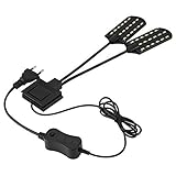  Fdit Luz de Acuario LED Lámpara Impermeable con Clip Lámpara Ahorro Energía