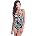 Produktbild Damen Badeanzug Große Größe Slim Spa Badeanzug Frauen Badeanzug Hohe Taille Hängen Dreieck Dreieck Ärmel Badeanzug