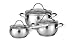 Produktbild Kochtopfset FISSMAN MARTINEZ 6 tlg Suppentopfset Topfstet, Farbe (Color):EDELSTAHL