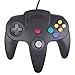 Price comparison product image HDE Classic Nintendo 64 Controller Wired Replacement Gamepad for Original N64 Game Consoles (Black)