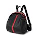 Produktbild Umhängetasche Mode Gestreiften Frauen Wasserdicht Rucksack Reisetasche Schultasche Für Damen Mädchen,Black-02-22*16*25cm