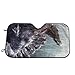 Produktbild mchmcgm Spinosaurus Coming Interest Car Windshield Sunshade - Wind Shield Sun Shade - Visor Heat Shield Protector - Keeps Out UV Rays - Vorderseite Autosonnenschutz Windshield