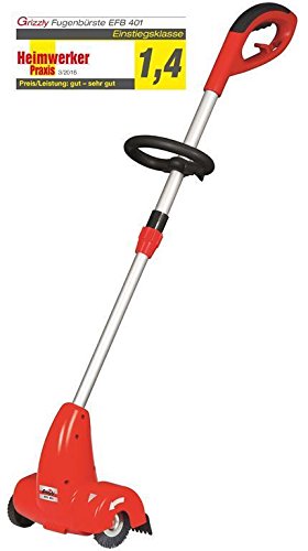 Elektrische Fugenbürste von Grizzly, Set mit 2 zusätzlichen Bürsten. Praktisches Gerät das Unkraut entfernen umweltfreundlich ohne Chemikalien ermöglicht. - 2