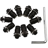 Contiene 10 de aluminio tornillos, arandelas de 10pcs, y 10 de goma wellnuts