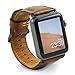 Produktbild BEMFEY Lederarmband Modena Brown Burnished Tan kompatibel mit Apple Watch Black Series 1/2/3 in 42 mm/Series 4 in 44mm