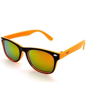 VertX Polarisierend Leicht Stark Trendy Jungen & Mädchen Kinder Retro Wayfarer Sonnenbrille mitgratis Mikrofaser...