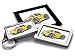 Produktbild Koolart Cartoon Auto Porsche Boxter S Schlüsselanhänger Magnet Untersetzer Geschenkpaket - Gelb