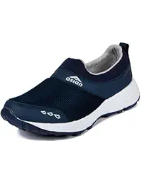 ASIAN Men's Navy Blue Mesh Sports Shoes - 8 UK