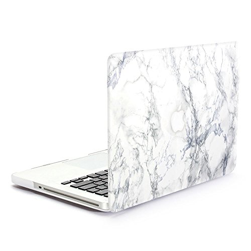 MacBook Pro 13 hülle, GMYLE Hard Case Print Frosted für MacBook Pro 13 inch – Weiß Marmor Muster Durch gummierte Hard Shell Macbook Fall-Abdeckung Hülle Case Etui Tasche - 3