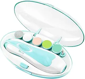 SUPER TOY Baby Nail File Grinder Set Safe Nail Trimmer Manicure Tools Kit for Kids