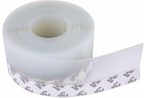CLOKELAI Window Sealing Strip,Self Adhesive Weather Stripping,5M/16ft Weather Stripping,Door Seal Strip for Gaps of House, Glass Shower, Window and Door, Weatherproof Soundproof