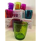 Barazzoni Set 6 Bicchieri Colori Assortiti, 32cl