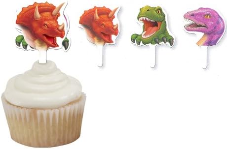 Dinosaur Party - Dino Blast Dinosaur Cupcake Toppers x 12