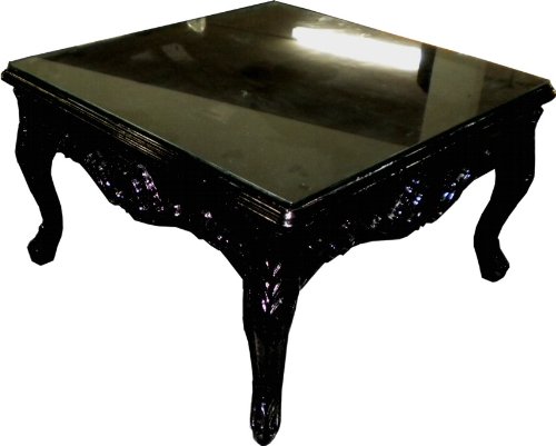 Preisvergleich Produktbild Prunk Couch Tisch Wohnzimmer Beistelltisch Schwarz Antik - Couchtisch - Tisch Wohnzimmer