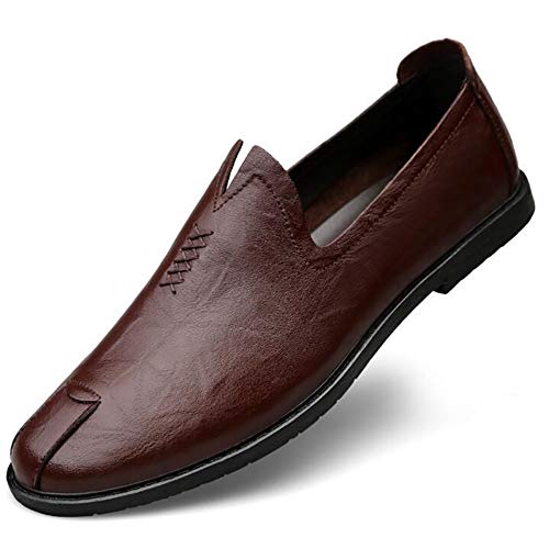 Preisvergleich Produktbild Qzny Herren Lederschuhe 2018 Leder Herrenschuhe Business-Kleid Freizeitschuhe Loafers Slip-Ons Fahren Schuhe (Farbe : B, Größe : 43)