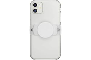 PopSockets: PopGrip Slide Stretch Nicht Haftender Handygriff & Stand mit Austauschbarem PopTop nur für Handys mit Abgerundeter Hülle - White
