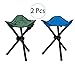Produktbild HPiano Outdoor Hocker Klappbar 2 Stücke, Dreibeinhocker 3-Bein-Hocker Kompakt Outdoor Stativ Hocker Klapp Freizeit Hocker, 3 Beine Stuhl Sitz Klapp Hocker Tragbar für Angeln Camping Wandern BBQ