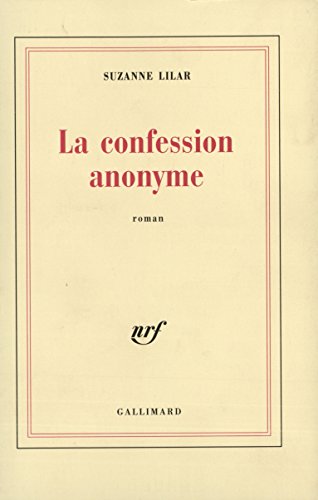 Book's Cover ofLa confession anonyme
