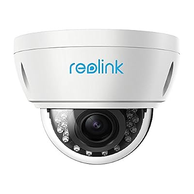 Reolink IP PoE Security Camera 4 Megapixels Super HD 2560*1440 4X Optical Zoom Vandal-Resistant IK10 Dome Outdoor & Indoor IR Night Vision RLC-422